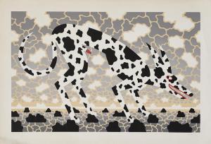 GORDY Robert 1933-1986,Landscape with Spotted Dog,Shapiro AU 2024-02-07