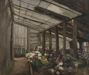 GORE William Crampton 1871-1946,In a Greenhouse,1909,Adams IE 2022-03-30