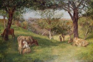 GORE William Henry 1880-1927,Milking Time,John Nicholson GB 2017-11-15