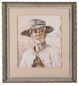Goreleigh Rex 1902-1986,black woman in a wide brimmed hat,Cobbs US 2022-04-30