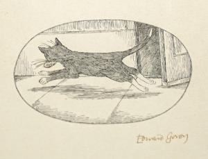GOREY Edward 1929-2000,Cat stealing a fish,Gorringes GB 2023-01-09