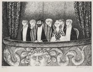 GOREY Edward 1929-2000,The Balcony, from The Blue Aspic,1968,Forum Auctions GB 2023-06-22