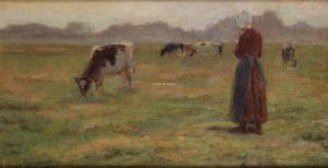 GORGE Paul 1856-1941,Dans la prairie,Campo & Campo BE 2023-10-24