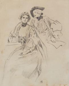 GORGUET Auguste Francois 1862-1927,Scène galante,Chayette et Cheval FR 2024-04-12