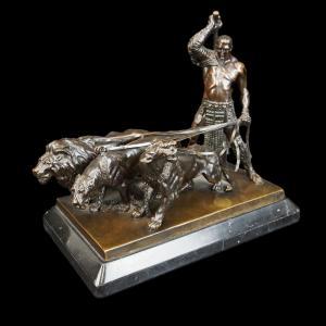 GORNIK Friedrich 1877-1943,Gladiator with Lions,Kodner Galleries US 2022-09-21