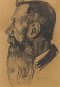 GORSKI Konstanty 1868-1934,Portrait of a bearded man,1916,Desa Unicum PL 2022-02-24