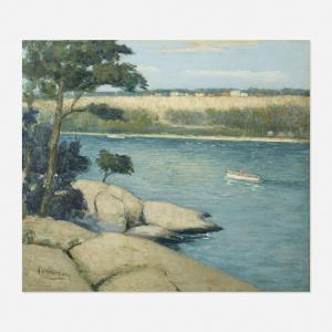 GORSON Aaron Harry 1872-1933,Hudson River Scene,Rago Arts and Auction Center US 2021-04-28