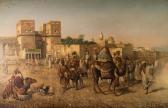 GORTAN L 1800,Crowds outside an Arabic city walls,Capes Dunn GB 2021-09-21