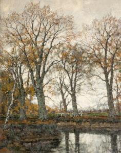 GORTER Arnold Marc 1866-1933,A Lake in the Forest,Hindman US 2023-10-20