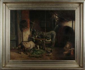 GORTER J.H 1920,stable with donkey,Twents Veilinghuis NL 2013-04-19