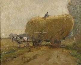 GORUS Pieter 1881-1941,La récolte De oogst,Campo & Campo BE 2021-04-28