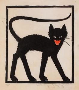 GORYŃSKA Wiktoria 1902-1945,Black Cat,1925,Desa Unicum PL 2019-01-31