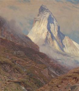 GOS Albert H 1852-1942,Blick auf das Matterhorn,Schuler CH 2021-03-26
