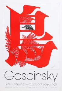 GOSCINSKY Mike,Many Birds Exhibition of Prints - Drawings - Woodb,c. 1975,Ro Gallery US 2019-02-22