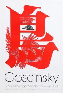 GOSCINSKY Mike,Many Birds Exhibition of Prints - Drawings - Woodblocks,1975,Ro Gallery US 2024-02-22