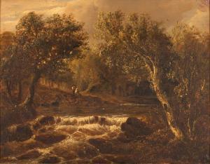 GOSLING William 1824-1883,THE FALLS AT LYN,1875,Ashbey's ZA 2020-03-12