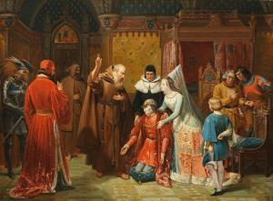 GOSSE Nicolas Louis,Louis XI demandant la santé à Saint François de Pa,1844,Rossini 2022-09-09