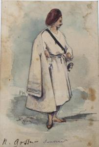 GOSSE Nicolas Louis 1787-1878,study of a Turkish man,Burstow and Hewett GB 2022-08-25
