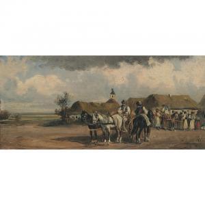 GOSSNELL P 1800-1900,UNGARISCHES DORF (HUNGARIAN VILLAGE),Waddington's CA 2007-11-27