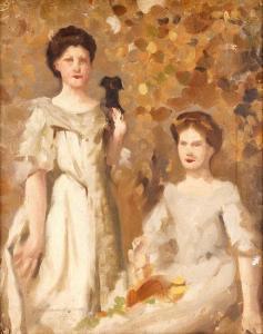GOTCH Thomas Cooper 1854-1931,Study for The Poulton Sisters Portrait,1931,Tennant's GB 2024-01-12