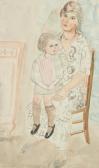 GOTKO Jacques 1899-1944,Mère avec son enfant,Millon & Associés FR 2014-03-26
