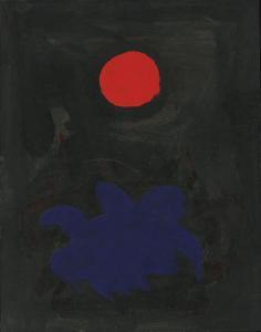 GOTTLIEB Adolph 1903-1974,BLUE ON BLACK,1970,Sotheby's GB 2013-11-14