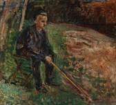 GOTTSCHALK Albert 1866-1906,Siddende dreng,Bruun Rasmussen DK 2018-06-25