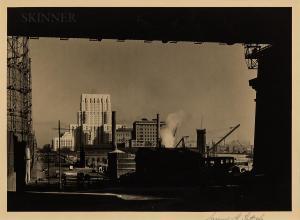 GOTTSCHO Samuel H 1875-1971,New York Hospital from 59th St. and Sutton Place,1931,Skinner 2021-05-20