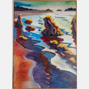 GOTTSEGEN Mark David 1948-2013,Beach Rocks,1989,Gray's Auctioneers US 2021-10-27
