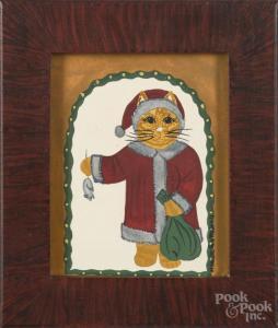 GOTTSHALL Marie,cat in a Santa suit,Pook & Pook US 2015-12-09