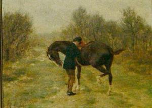 GOUBIE Jean Richard 1842-1899,HORSE AND RIDER,William Doyle US 2004-05-06
