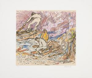 GOUBIE Jean Richard 1842-1899,Menaud, Maître Draveur (Series of Four Prints),Heffel CA 2018-06-28