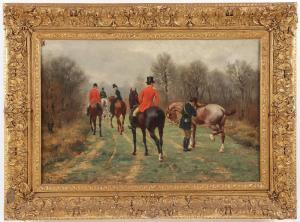 GOUBIE Jean Richard 1842-1899,The Fox Hunt,1881,Jackson's US 2024-07-30