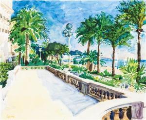 GOUDIE Alexander 1933-2004,A VIEW IN THE SOUTH OF FRANCE,Lyon & Turnbull GB 2014-08-14