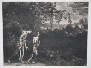 GOUDT Hendrick 1582-1630,Tobias and the Angel,1613,Swann Galleries US 2012-06-28