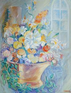 GOUGIS Jacqueline 1926-2021,Floral still life,Rosebery's GB 2022-12-14