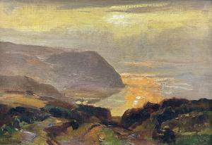 GOULD Alexander Carruthers,Sunset at Lynmouth, North Devon,David Duggleby Limited 2023-06-16