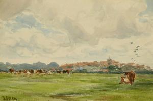 GOULD GREEN David 1854-1917,Views of Rye, East Sussex, one from the beach,John Nicholson 2021-12-22