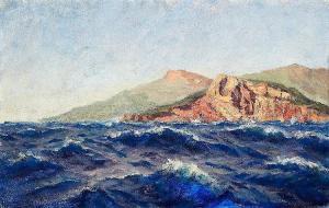 GOUMOIS de William 1865-1941,Mer bleue de l'Esterel,Zofingen CH 2015-06-06