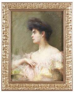 GOURY Juliette 1878-1954,Femme de profil,Tradart Deauville FR 2021-08-22