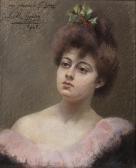 GOURY Juliette 1878-1954,PORTRAIT DE JEUNE FEMME,1901,Versailles Enchères FR 2020-03-21