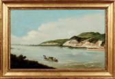 GOUTZWILLER Charles 1810-1900,Vue d'un lac, embarcation et,1866,AuctionArt - Rémy Le Fur & Associés 2017-10-17