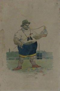 GOUVERNEUR Arthur,caricature du turfiste,1922,Gautier-Goxe-Belaisch, Enghien Hotel des ventes 2020-01-15