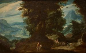 GOVAERTS Abraham 1589-1626,A Mountainous Wooded Landscape,Freeman US 2024-04-17