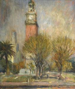 GOWLAND MORENO LUIS 1902-1971,LA TORRE DE LOS INGLESES,1949,Galeria Arroyo AR 2019-06-13