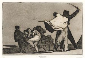 GOYA Y LUCIENTES Francisco,Dos a Uno, Meten la Paja en el Culo,1824,Swann Galleries 2024-04-18