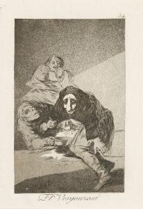 GOYA Y LUCIENTES Francisco 1746-1828,El Vergonzoso,1799,Swann Galleries US 2024-04-18