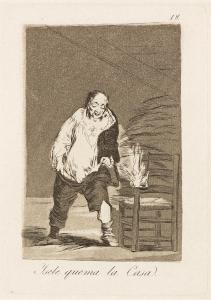 GOYA Y LUCIENTES Francisco 1746-1828,Ysele quema la Casa,1799,Swann Galleries US 2024-04-18