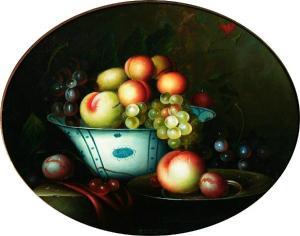 GOZZINS J,Still life of grapes, peaches, plums and apricots in a bowl,Bonhams GB 2009-01-30