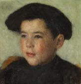 GRÜNER Gustava 1870-1929,Portrait of a boy in a hat,1910,Bruun Rasmussen DK 2020-09-28